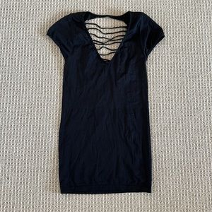 Sexy Tight mini dress with open strap back M